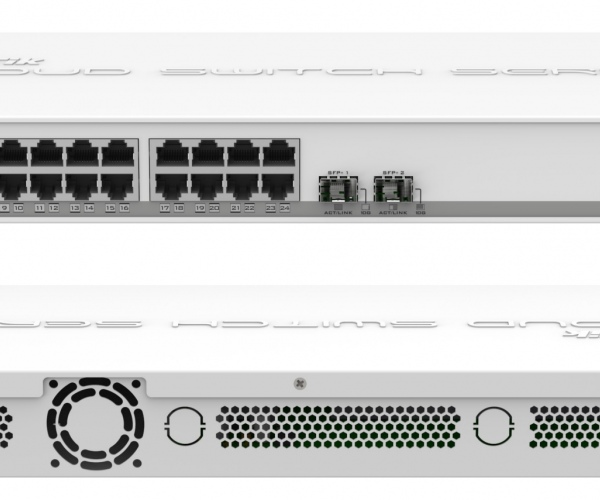 Komutators MikroTik CSS326-24G-2S+RM Managed L2